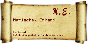 Marischek Erhard névjegykártya